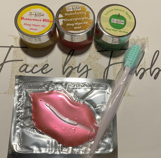 BANANA, STRAWBERRY & GREEN APPLE LIP SCRUB 3 PAK