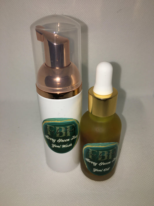 BERRY GREEN TEA FOAM YONI WASH & YONI OIL COMBO